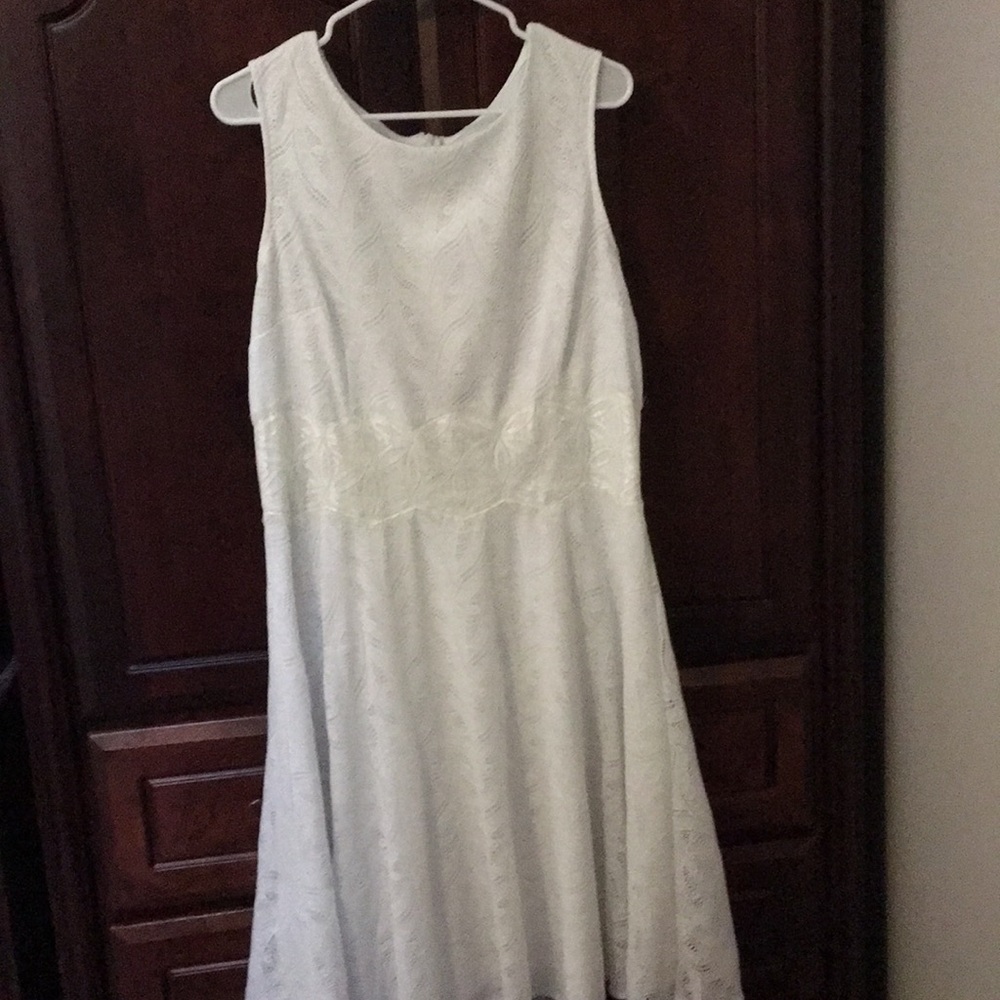 White embroidered dress